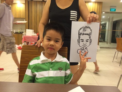 birthday party live caricature sketching