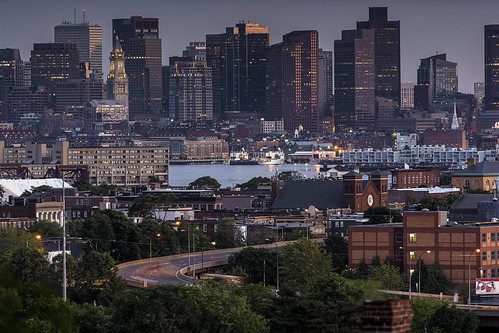 POTD 2014-06-15 - Boston Skyline from Malone Park - HDR