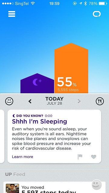 Jawbone UP iOS App - Feed