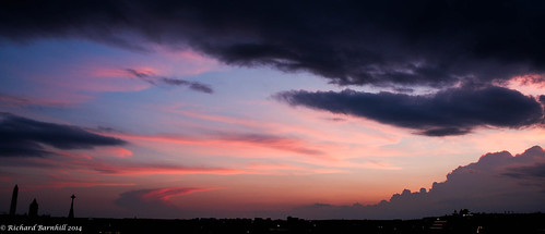 city sunset summer sky orange sun clouds dc washington twilight dcist