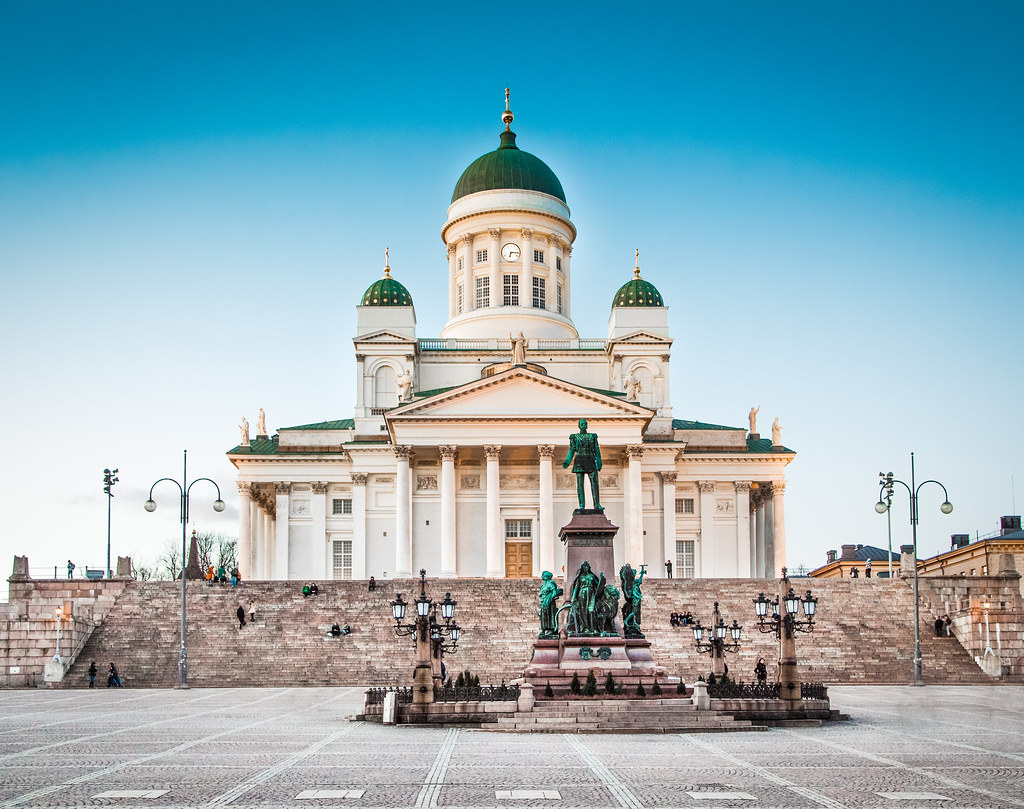 Place du Sénat, Helsinki, en Finlande
