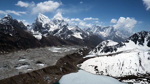 nepal mountains landscape himalayas gokyo solukhumbu cholatse sagarmathanationalpark ngozumpaglacier