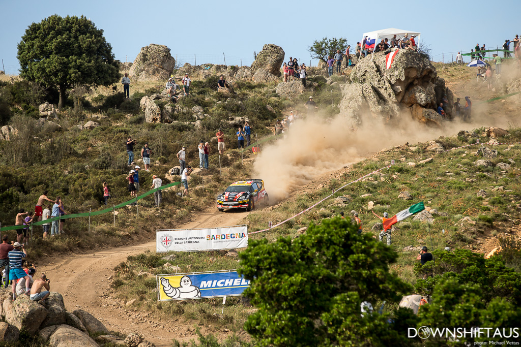 WRC competitors compete in Heat 1 of Rally d'italia Sardegna on stages east of Alghero.