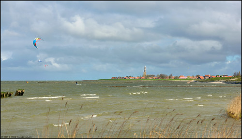 holland landscape scenery kitesurfing hindeloopen