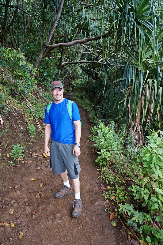 Joshy on the Na Pali coast hike