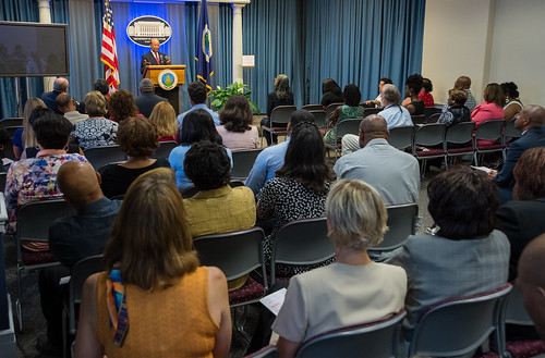 U.S. Army Major General Charles E. Williams, (Retired) gives the keynote address at the U.S. Department of Agriculture’s (USDA) Office of Communications (OC) celebration of the 50th Anniversary of the Civil Rights Acts of 1964 at USDA in Washington, D.C. USDA Photo by Bob Nichols 
