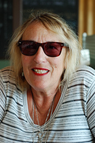 The lovely Martha Frankel, my lunch date at the Phoenicia Diner by Eve Fox, The Garden of Eating copyright 2014