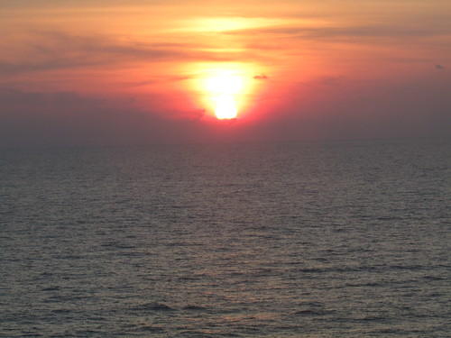 Sunset on cruise