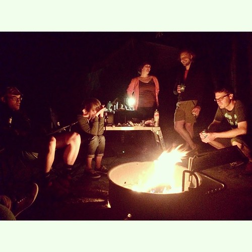 #IRR sorting out the pre ride details such as who wants s'mores, who wants beers, and who wants both.