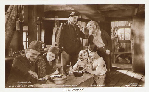 Hertha von Walther, Wilhelm Dieterle and Hermann Picha in Die Weber (1927)