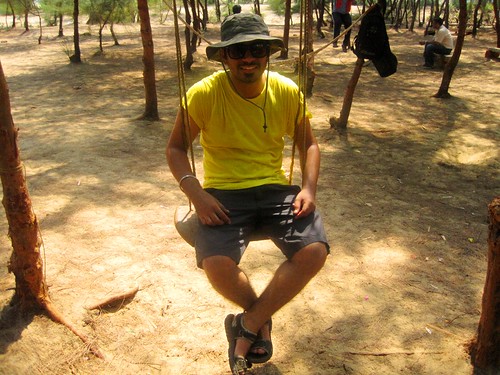 Swinging at the Apsarakonda Beach