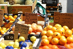 Citrusvruchten op de markt