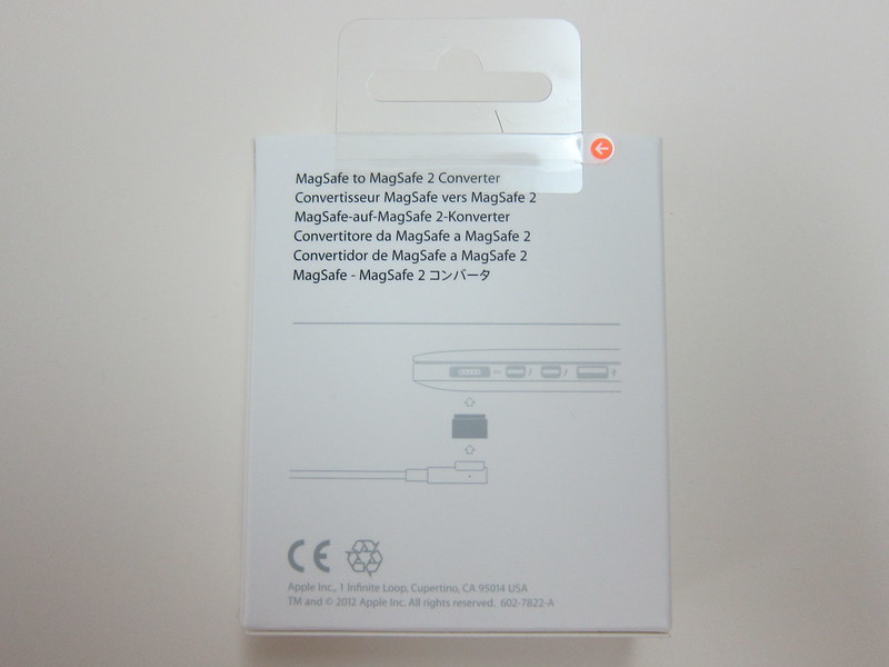 Apple MagSafe to MagSafe 2 Converter - Box Back