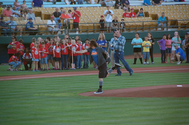 Dizzy Reed first pitch