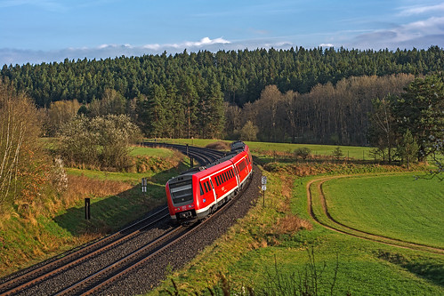 railroad germany bayern railway trains railcar bahn mau germania ferrovia treni automotrice br612 triebzuge nikond7100 re3445 re3405