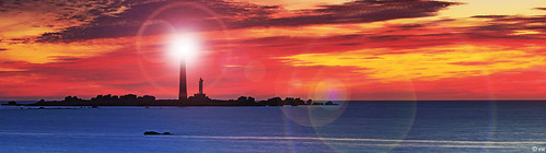 sunset lighthouse france licht frankreich brittany meer europa sonnenuntergang bretagne signal phare horizont leuchtturm zeichen finistere schifffahrt lephare seezeichen pharedel’îlevierge
