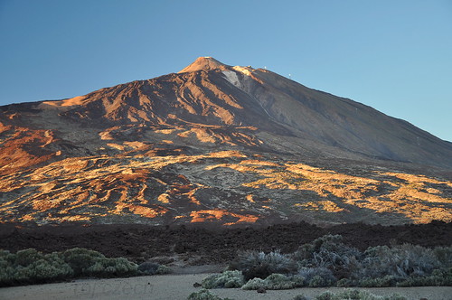 tenerife sopka vulcano vulkán západ sunset stín shadow hora peak vrchol top barvy colours montaña krajina czphoto