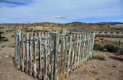 cemetery bullionville lincolncounty cathedralgorge nevada burial graveyard mortuary tomb charnel canon eos 60d eos60d canoneos60d wdbones99 topazsoftware pse15 scenery nature desert mountain landscape clouds sky view vista gravemarker kiernan