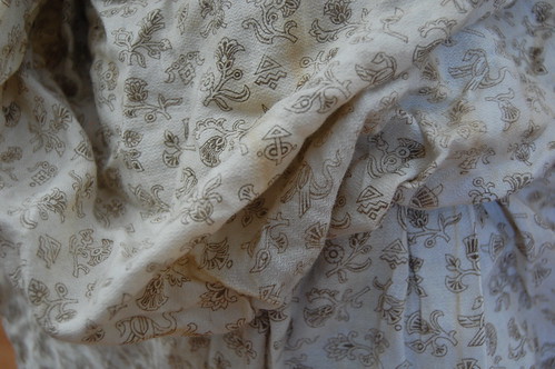 The Fashionable Past--Antiques: An 1880s Cotton Print Bustle Dress