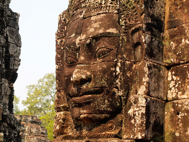Bayon temple in Angkor, Cambodia