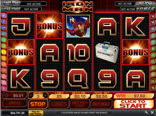 free Iron Man free spins feature