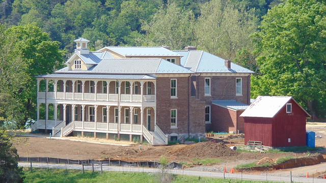 The Children's Home after the exterior stabilization project at New River Trail State Park