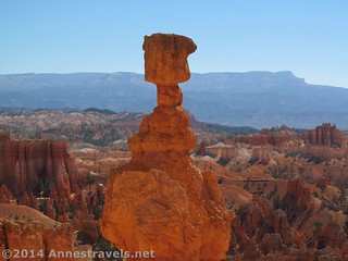 A balancing rock hoodoo near the Navajo Trail, Bryce Canyon National Park, Utah