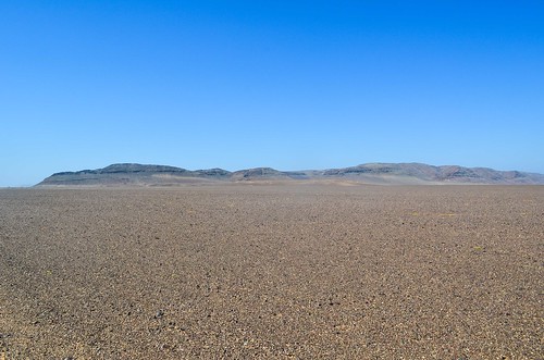 Deserted roads of the Dorob National Park, Namibia