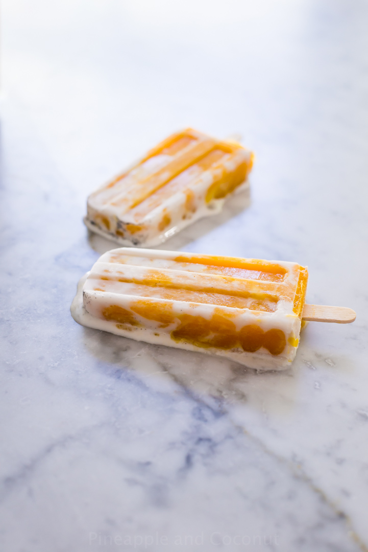 Mango Coconut Popsicles and our Summer Bucket List www.pineappleandcoconut.com