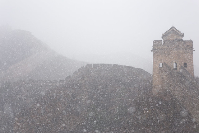 The Great Wall in a Snow Storm
