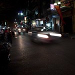 The streets of Hanoi at night