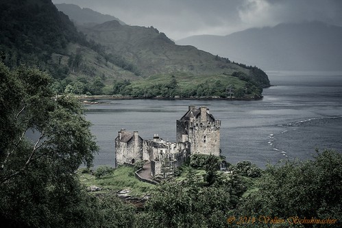 castle landscape scotland eilean donan