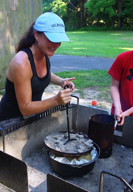 Dutch Oven cooking at Pochontas State Park Virginia