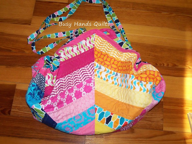 Quilted Drawstring Play Mat / Toy Bag