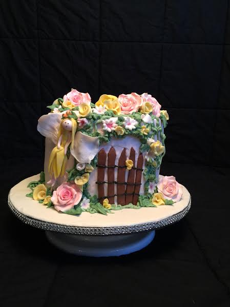 Fairy Garden Cake by Lorrie Blagg