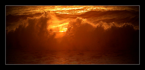 sunset sundown dusk evening beach water surf wave foam splash marina california usa