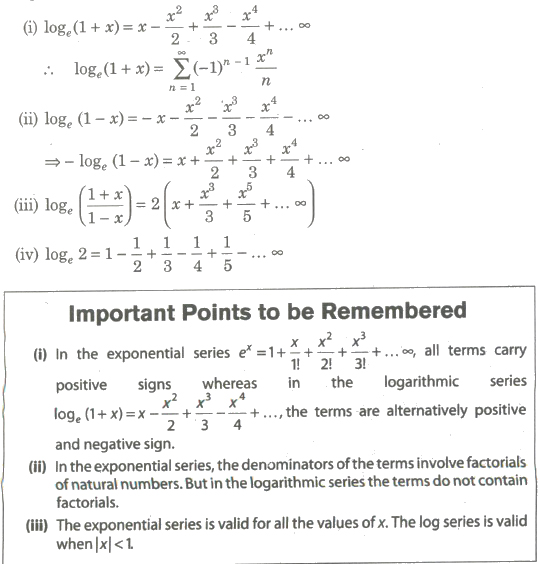 sum of n terms of series