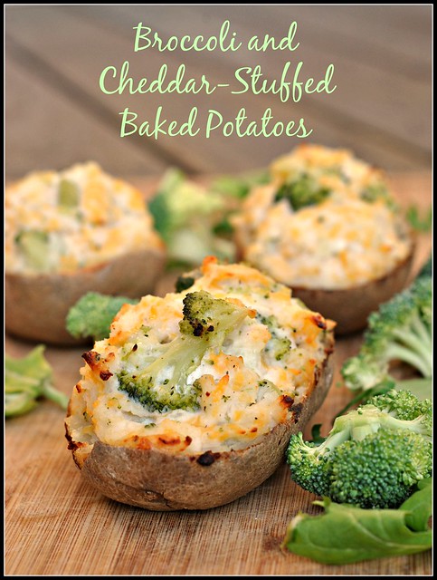 Broccoli and Cheddar-Stuffed Baked Potatoes 1