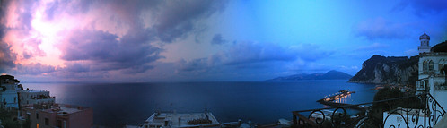 italy marina landscape island capri grande tramonto campania cloudy porto