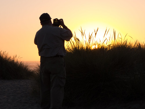 Tom Photographing Sunset at Bastendorf Beach