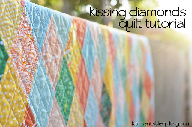 kissing diamonds quilt tutorial