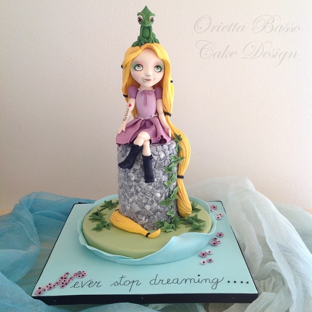 Gothic Punk Rapunzel by Orietta Basso Cake Design