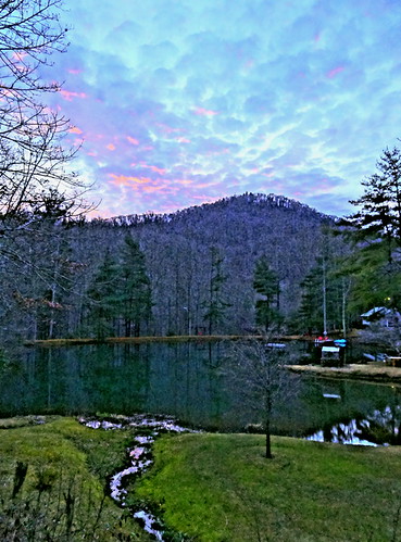 trees red sky usa lake mountains reflection creek pond asheville northcarolina swing pines sunsetn zensutherland 20130112 peacefulquestsretreat