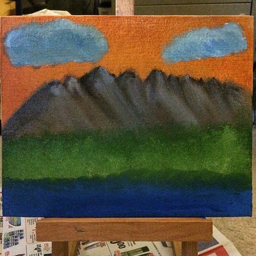 Clouds need some work. Should have added the lake first.