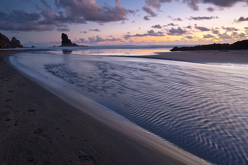 sunset sea newzealand sky seascape beach water clouds creek stream dusk shoreline auckland shore 24mm westcoast anawhata