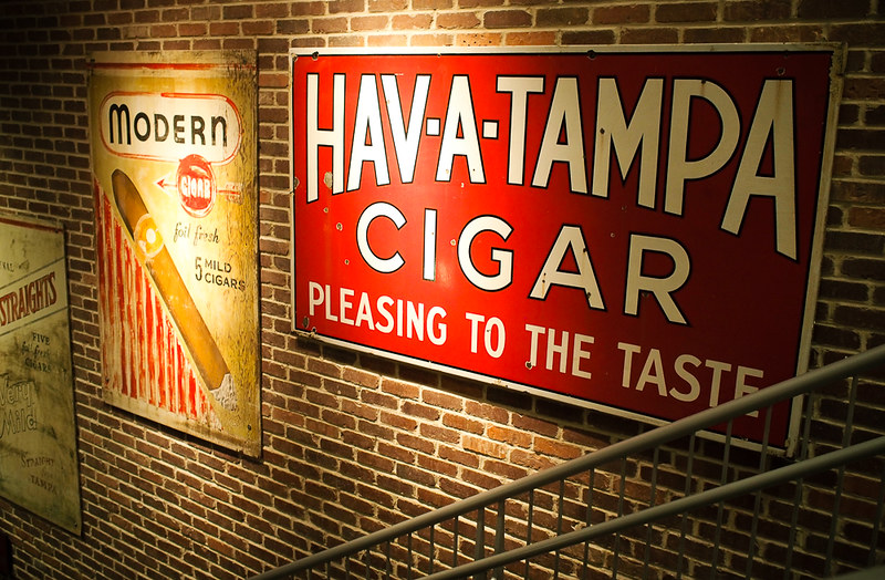 Tampa Bay History Center cigar sign
