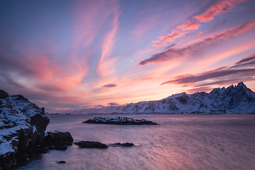 norway xf23mmf14 fujixpro2 sunset norge lofoten colors february winter north mountains clouds nordland no