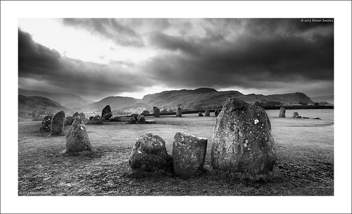 winter england megalithic clouds mono blackwhite nationalpark lakedistrict cumbria nationaltrust keswick stonecircle castlerigg ancientmonument stjohnsinthevale 3200bc centralfells