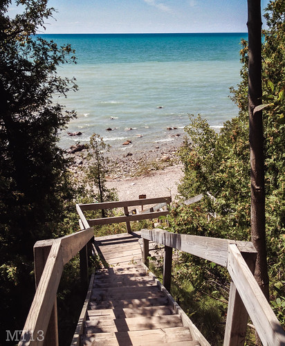 lake ontario canada beach water stairs afternoon matthew steps august lakehuron provincialpark goderich iphone trevithick pointfarms 2013 matthewtrevithick mtphotography iphone4s
