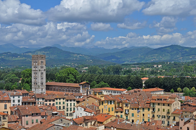 Italy - Lucca - view from Torre Guinigi